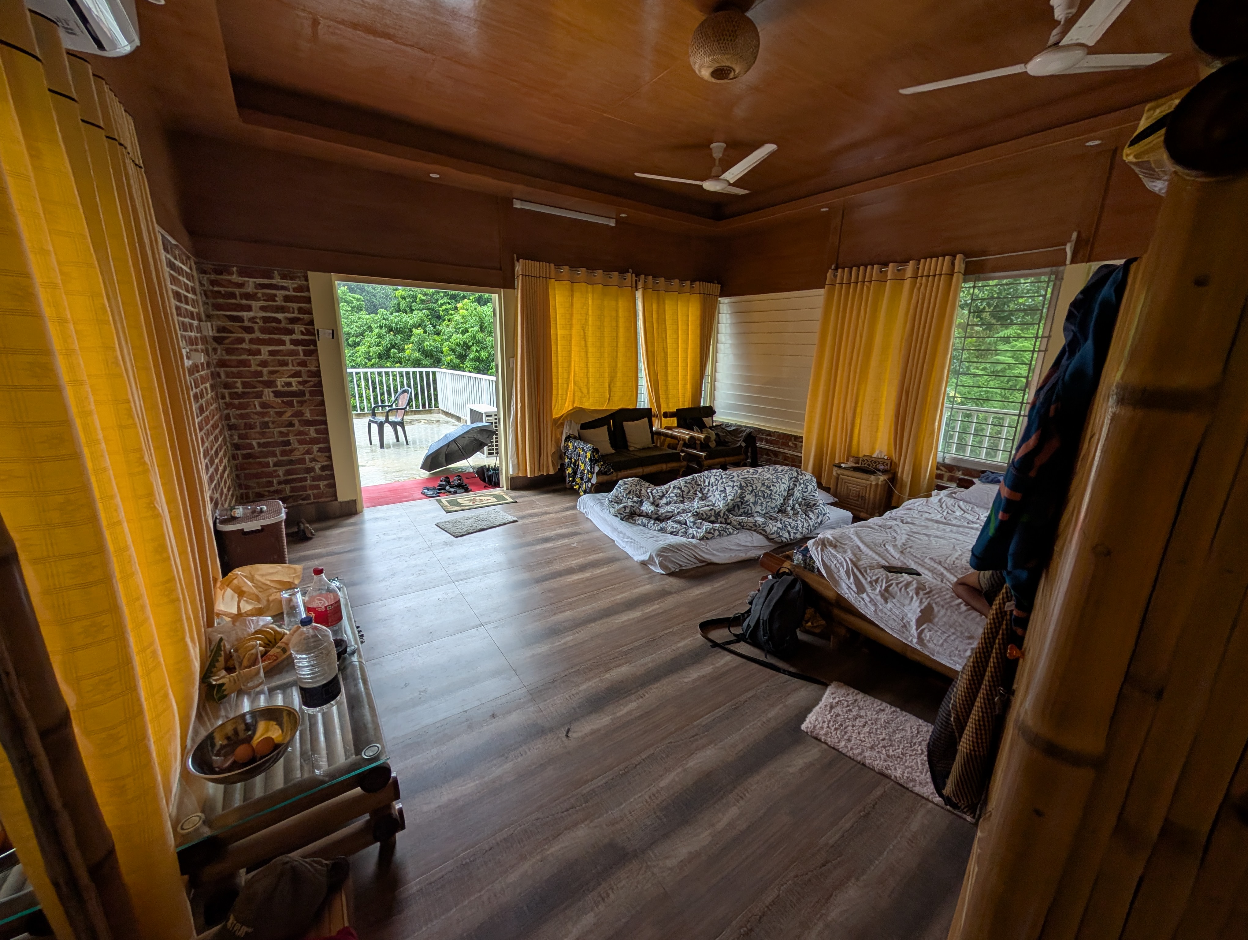 Elevated glass treehouse room surrounded by forest canopy — The Canopy Suite